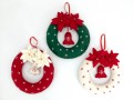 20cm Felt Christmas Wreath Set 20cm Felt Christmas Wreath Set