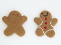 Wool Felt Gingerbread Man Ornament