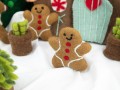 Wool Felt Gingerbread Man Ornament