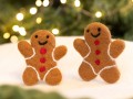 Wool Felt Gingerbread Man Ornament