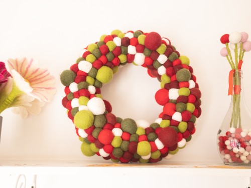 Handcrafted Christmas Felt Wreath