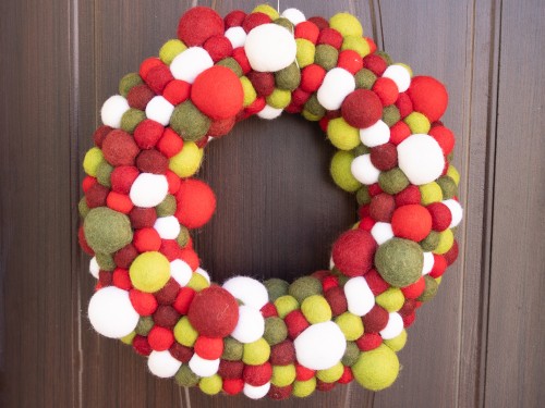 Handcrafted Christmas Felt Wreath