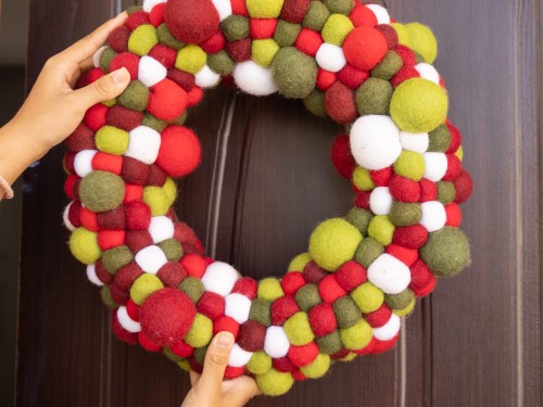 Handcrafted Christmas Felt Wreath