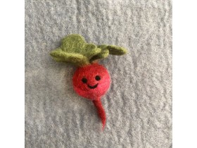 9cm Smily Felt Beet