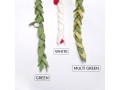 6ft Multi Green Felt Leaf Garland
