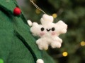 7cm Smily Felt Snowflakes Ornament