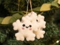 8cm Smily Felt Snowflakes