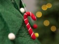 7cm Felt Candy Canes