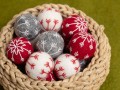 3cm Wool Felt Snowflake Balls