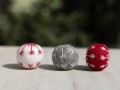 3cm Wool Felt Snowflake Balls