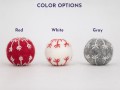 3cm Wool Felt Snowflake Balls