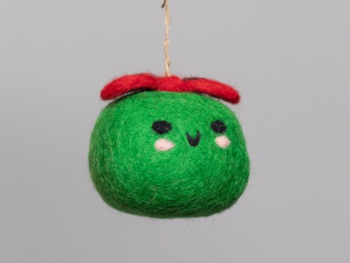 6cm Green Felt Christmas Present