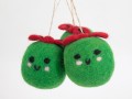 6cm Green Felt Christmas Present