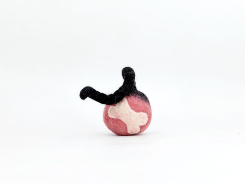 Wool Felt Bauble Bone