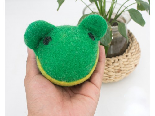 Felt Frog Pet Toy