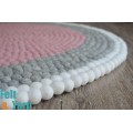 Three-layer Felt Ball Rug