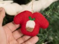 Red Mini Christmas Felt Jumper