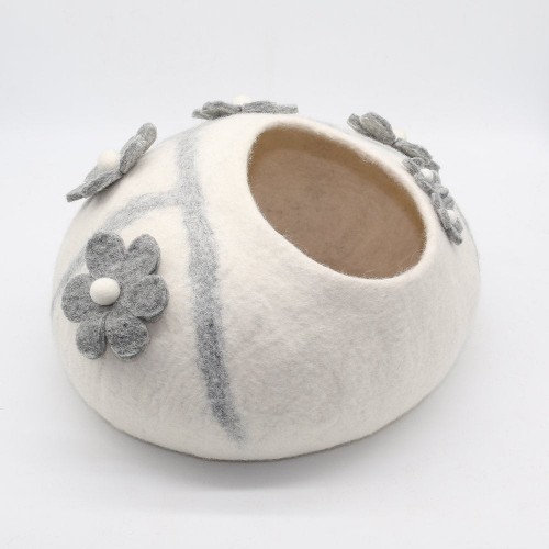 Petal Design Felt Cat House