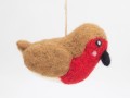 10cm Christmas Felt Robin Bird