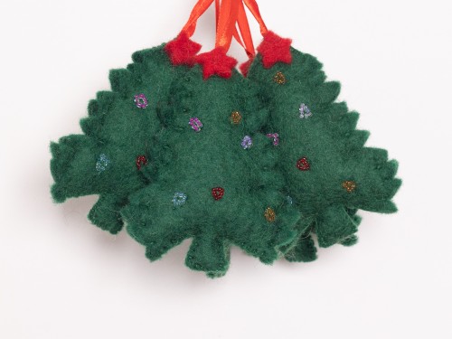 Felt Beaded Mini Christmas Tree