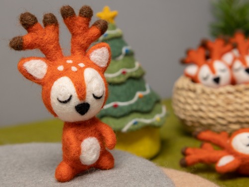 Wool Felt Reindeer