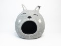 Felt Gray Bunny Cat Cave