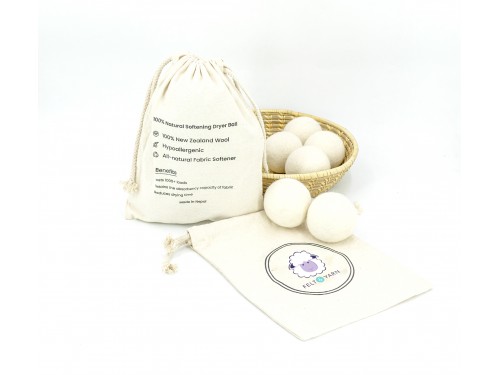 Re-usable Wool Dryer Balls - Natural Fabric Softener