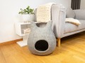 Handmade Felt Cat Cave with Ears