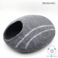 Stripe Design Wool Felt Cat House