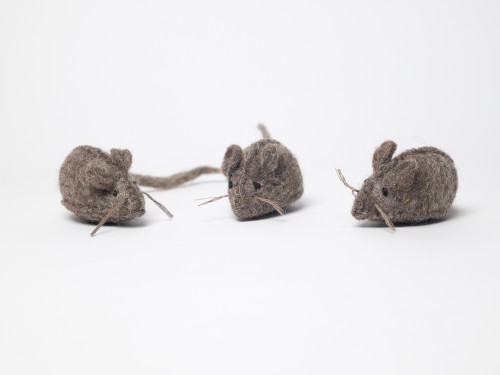 Wholesale Stitched Wool Felt Mice Cat Toy