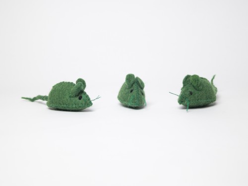 Wholesale Stitched Wool Felt Mice Cat Toy