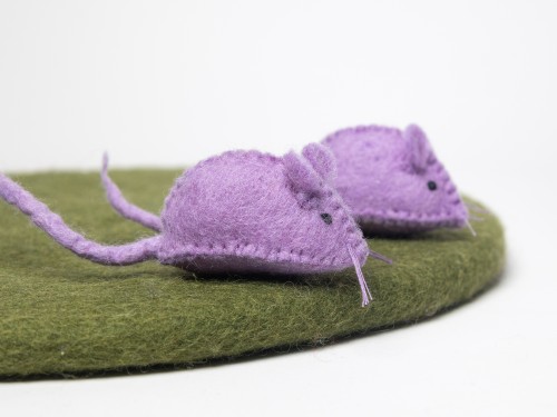 Wholesale Stitched Wool Felt Mice Cat Toy