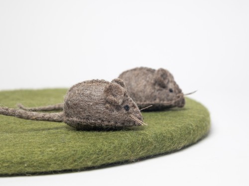 Wholesale Stitched Wool Felt Mice Cat Toy