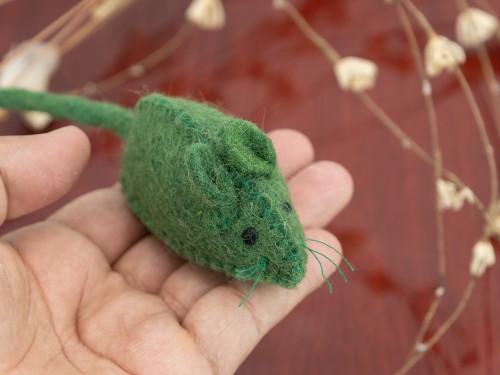 Wholesale Stitched Wool Felt Mice Cat Toy