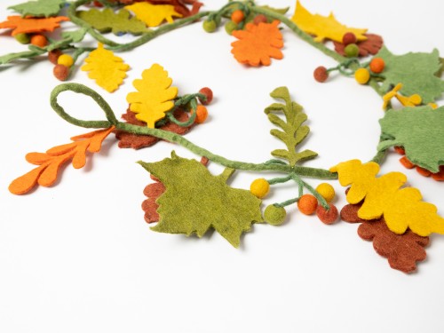 6ft Fall Maple Leaves Garland