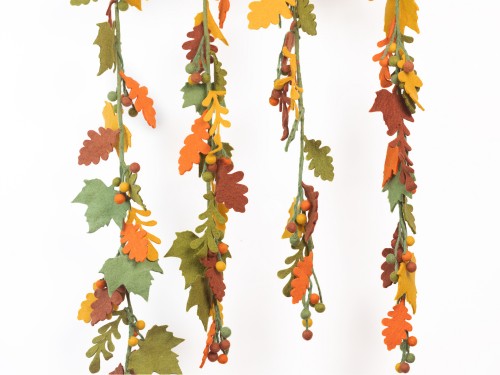6ft Fall Maple Leaves Garland