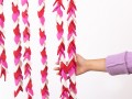 6ft Pink Valentine Felt Leaf Garland