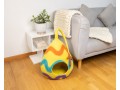 Easter Egg Design Wool Felt Cat Cave With Tail