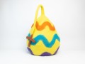 Easter Egg Design Wool Felt Cat Cave With Tail