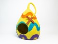 Easter Egg Design Wool Felt Cat Cave With Tail