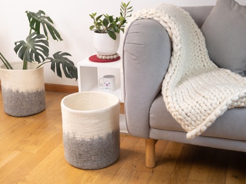 Handmade Felt Multi-Functional Storage Basket