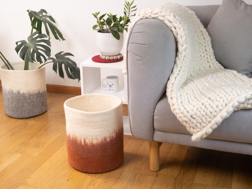 Handmade Felt Multi-Functional Storage Basket