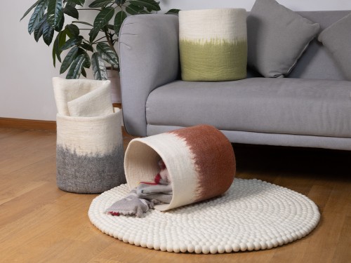 Handmade Felt Multi-Functional Storage Basket