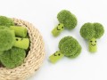 8cm Felt Broccoli with Face