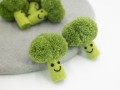 8cm Felt Broccoli with Face