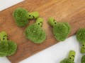 8cm Felt Broccoli with Face