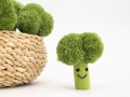 8cm Felt Broccoli with Face