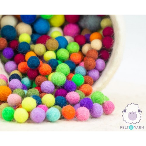 1.5cm Felt Balls | Wholesale Felt Balls