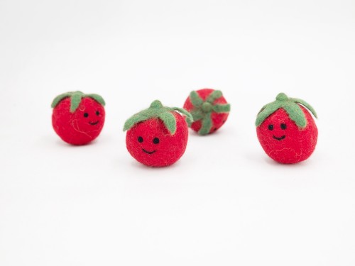 5cm Smiley Felt Tomato
