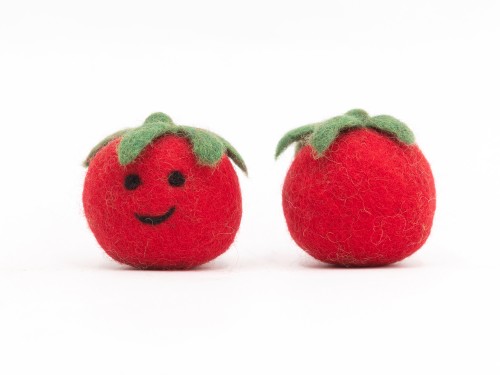 5cm Smiley Felt Tomato